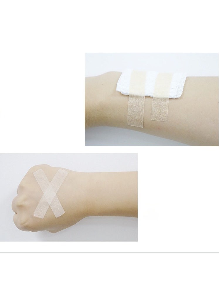 Generic 6 rolls flexible skin tape breathable nose tape self adhesive gauze tape for wound injuries swelling sports, 0.5 inch x 10 yards  - Image 4