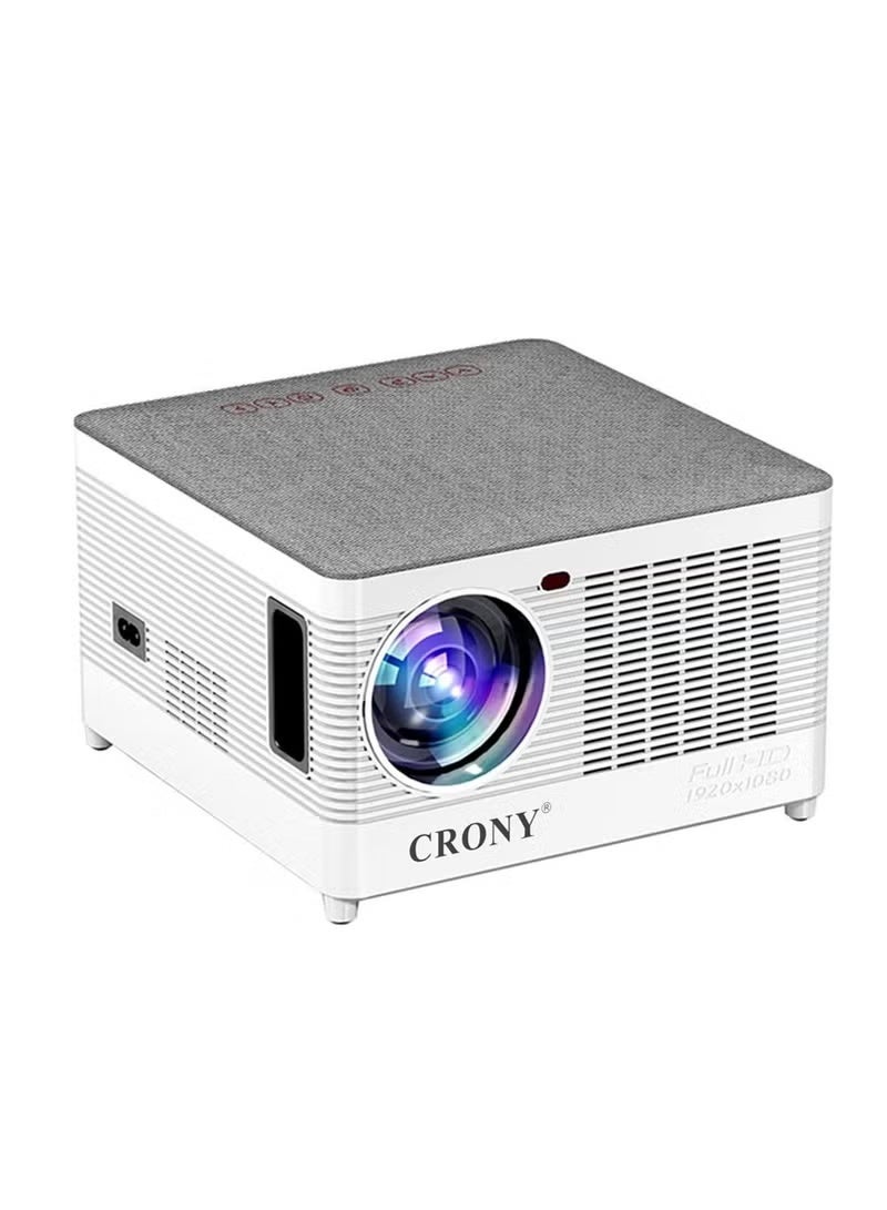 The T55A portable projector supports 5G WiFi, Bluetooth, Full HD 1920x1080p, 9000 lumens, 4K home theater, and is compatible with iOS and Android systems.