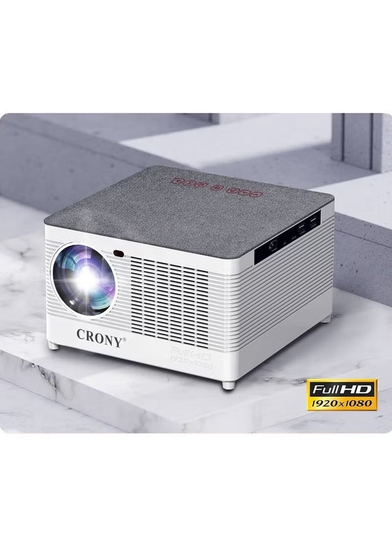 كروني يدعم جهاز العرض المحمول T55a شبكة Wi-Fi 5G وBluetooth وFull HD 1920x1080p و9000 لومن ومسرح منزلي 4K ومتوافق مع أنظمة Ios وAndroid. - Image 4