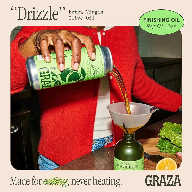 Graza Drizzle Extra Virgin Olive Oil Refill Can - Image 3