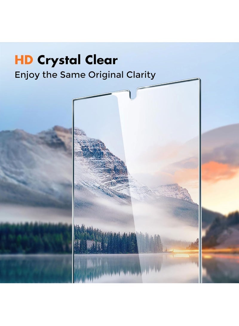 Captaintech Tempered Glass Screen Protector for Samsung Galaxy S24 Ultra – 9H Hardness, Fingerprint Unlock Compatible ﻿ - Image 3