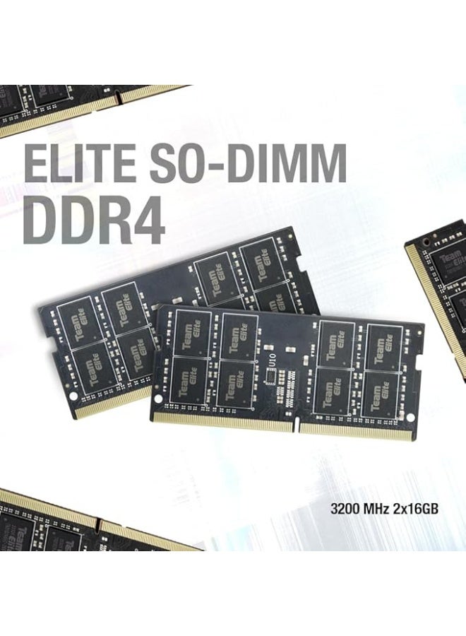 تيم جروب ذاكرة TEAM GROUP DDR4 ELITE SO-D4 سعة 8 جيجابايت بتردد 3200 ميجاهرتز وتوقيت CL22-22-22-52 وجهد 1.2 فولت - TED48G3200C22-S01 - Image 4