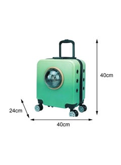 Carrier Stroller With Wheels For Small, Medium, Pets Pet Trolley Box Portable 18 Inch Universal Wheel Travel Box Cats And Dogs Available Pet Box Pet Trolley Box (Green) - pzsku/ZFB6DDE1E676551A1784DZ/45/_/1728281457/4f733c29-89f8-4b4e-b208-15271a4936b0