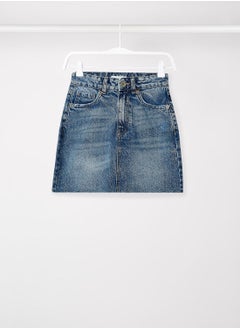 Girls Denim Mini Skirt