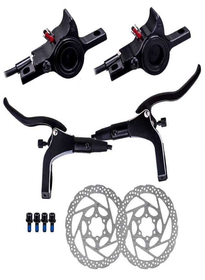 ZTTO Oil Disc Brake Bike Hydraulic Disc Brake Kit Front and Rear Brake Aluminum Alloy CNC Calipers with 160mm Rotors for Mountain Bike Road Bike - Image 1
