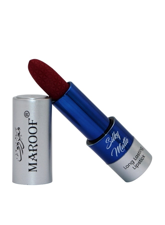 MAROOF Silky Matte Long Lasting Lipstick 3.8g, 10 Cherry Wine - Image 3