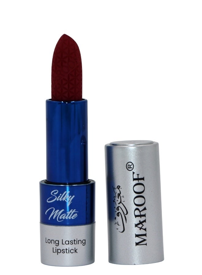 MAROOF Silky Matte Long Lasting Lipstick 3.8g, 10 Cherry Wine - Image 4