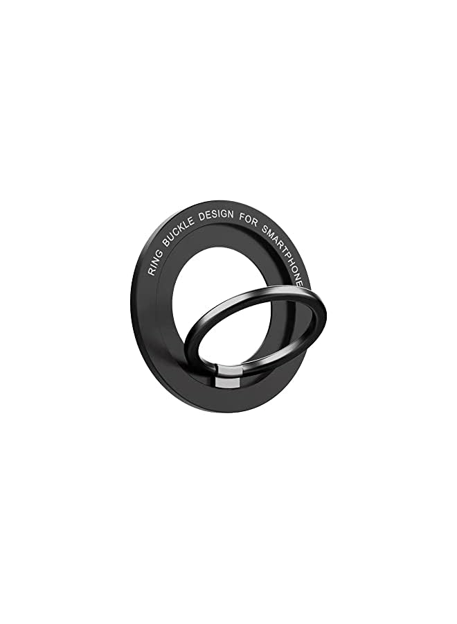PROMASS magnetic phone holder phone grip finger ring with magnetic ring handle for iPhone 14 13 12 Samsung MagSafe 360 adjustable magnetic clasp (Moda Black)  - Image 2