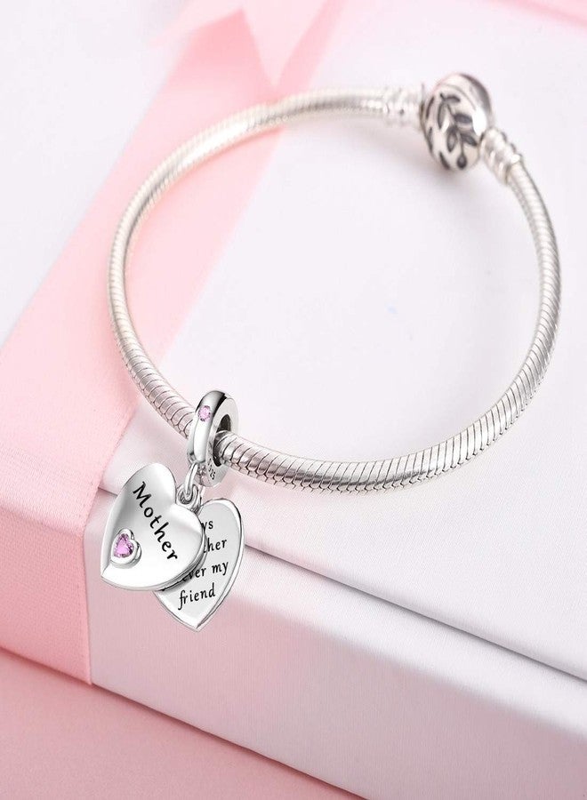 DALARAN Mother Charms for Pandora Bracelet Mom Love Heart Dangle Charms Mother's Day Chrismas Present for Women - Image 2