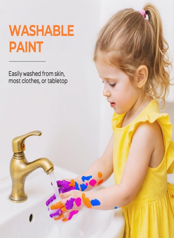 نيكبرو مجموعة ألوان نيكبرو الفلورسنتية الكبيرة القابلة للغسل للأطفال (16.9 أونصة)، تتوهج تحت الضوء الأسود، ألوان تمبرا نيون غير سامة للفنون والحرف اليدوية، ورسم الملصقات والأصابع، مناسبة للمدرسة والمنزل والفصول الدراسية والحفلات - Image 4