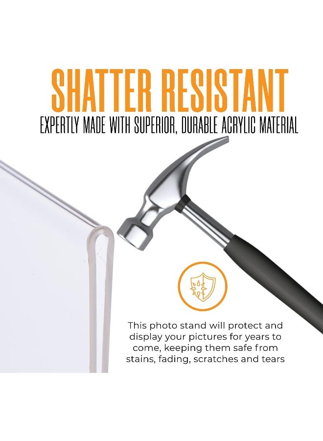 Photo Booth Nook | Magnetic Photo Frames for Refrigerator 4x6 (12 Count) | Clear Acrylic Picture frames 4x6 | Vertical Orientation - Image 5