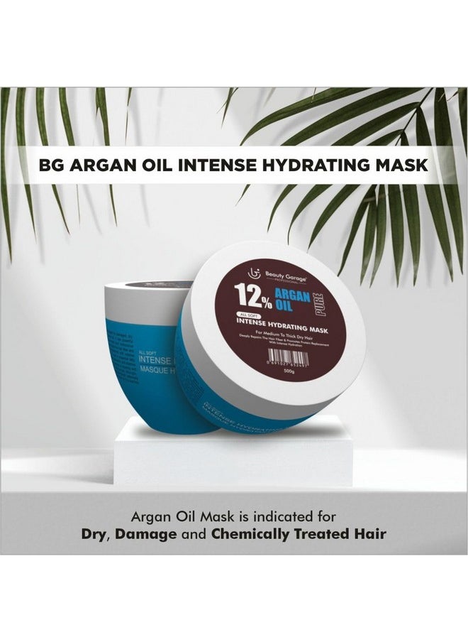 Beauty Garage Moroccan Argan Oil All Soft Intense Hydrating Mask 500Ml  - Image 4