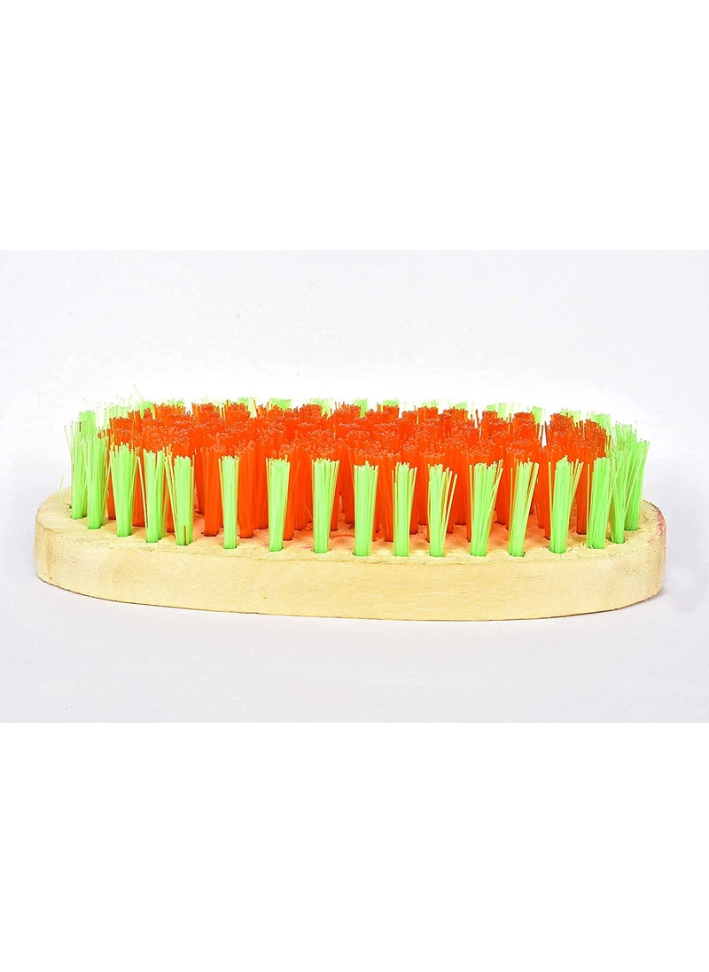 ROPA ROPA Plastic Moolyavaan Products Wooden Clothes Washing Scrubbing Brush Spotting Brush Wooden Wet And Dry Brush 1  - Image 2