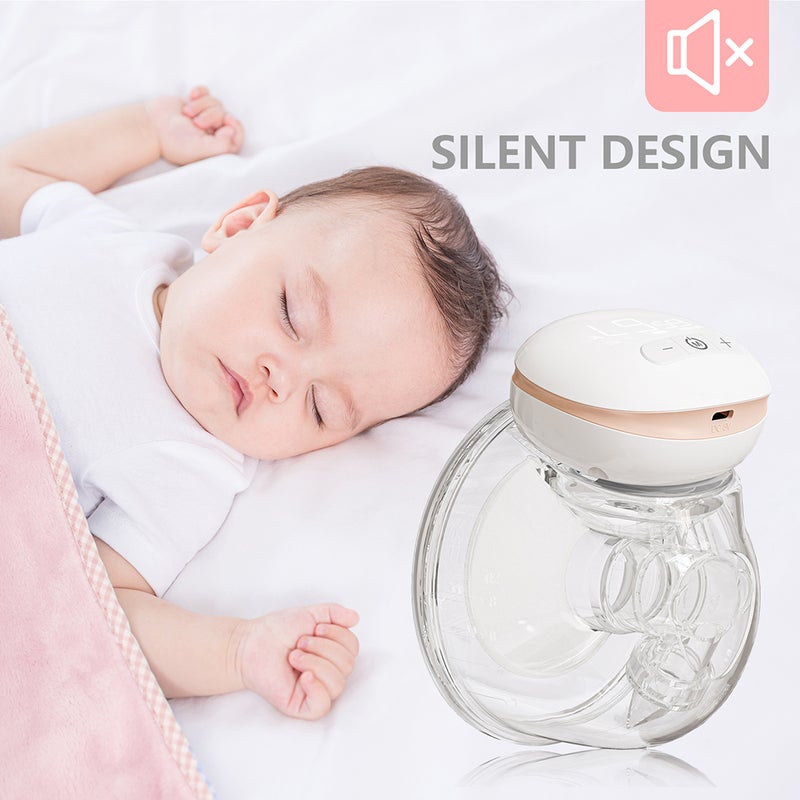 YOUHA Wearable Breast Pump Hands Electric Single Portable Wearable Breast Cup 8oz/ 240ml 3 Modes 9 Suction Levels Comfort Breastfeeding Milk Collector - Image 5
