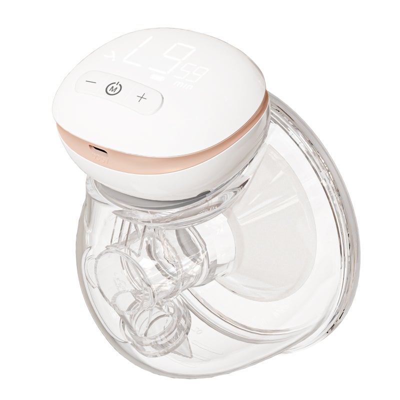 YOUHA Wearable Breast Pump Hands Electric Single Portable Wearable Breast Cup 8oz/ 240ml 3 Modes 9 Suction Levels Comfort Breastfeeding Milk Collector - Image 1