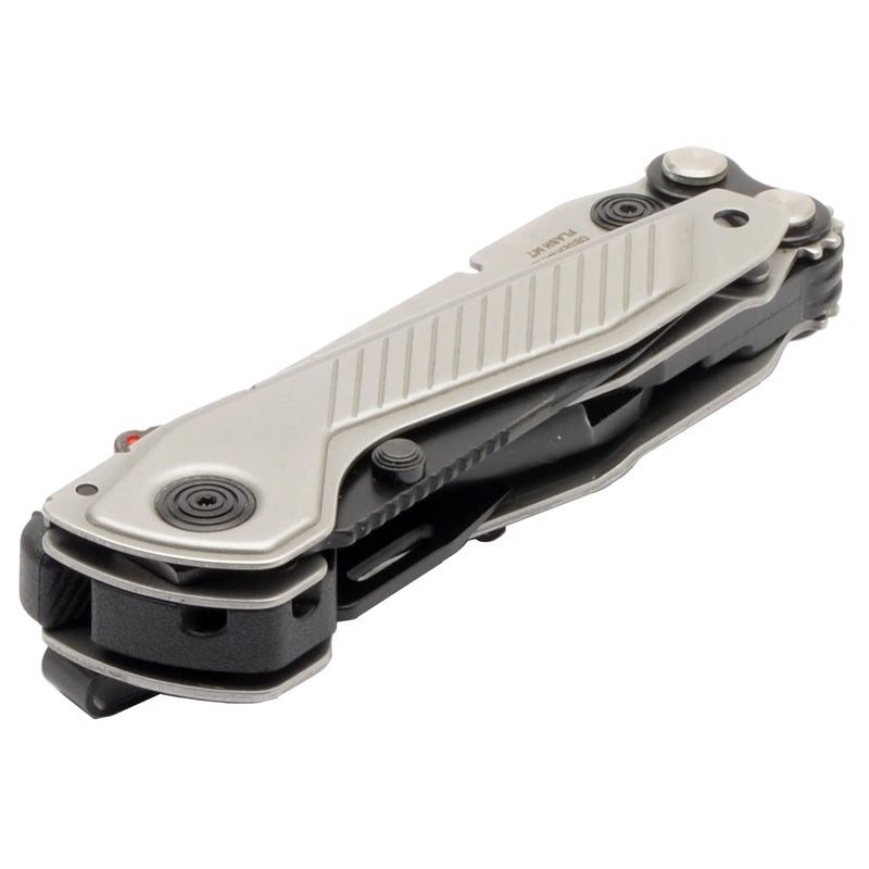 SOG أداة متعددة الاستخدامات SOG Everyday Daily Solution EDC CRYO D2 Steel بحجم جيب مدمج، 7 أدوات، هيكل من الفولاذ المقاوم للصدأ، فضي وأسود - Image 2