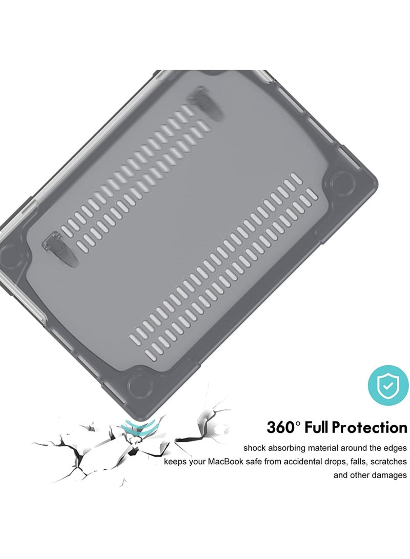 Rock Pow MacBook Pro 16 Inch Case 2021 2022 A2485 M1 Pro / M1 Max/2023 M2 A2780 Heavy Duty Hard Shell Bumper Dual Layer Protective Cover with Fold Kickstand for MacBook Pro 16" with Touch ID  - Image 4