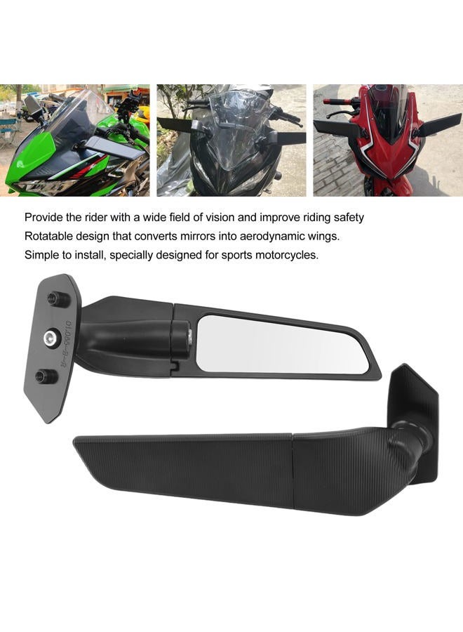 ciciglow Motorcycle Side Wing Mirror, Rotatable Rear View Mirrors for SUZUKI GSXR 1000 2017-2021, ATV Side Mirrors, Clear Vision, Motorcycle Mirrors Replacement - Image 2
