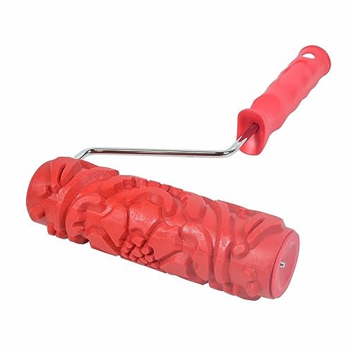 Nichiyo 7'' Texture Roller DIY Decorative Art Pattern Paint Roller Rubber Roller for Walls, Furnitures and Floors Decoration(EG241T) - Image 4