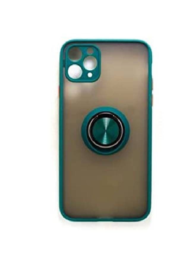 Back Cover with Magnetic Finger Holder For Apple iPhone 11 Pro Max - Famei Green