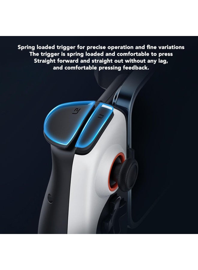 BlueFire Telescopic Wireless Gamepad Controller with Cooling Fan for Android iOS Switch PC White Black - Image 4