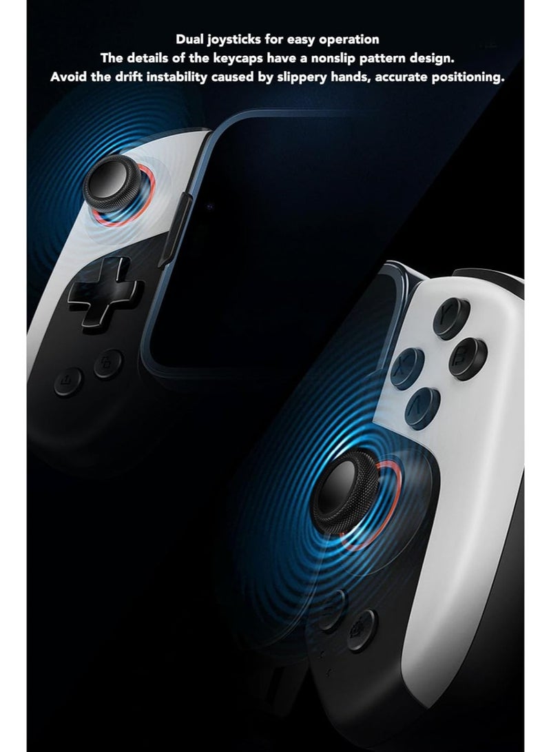 BlueFire Telescopic Wireless Gamepad Controller with Cooling Fan for Android iOS Switch PC White Black - Image 3