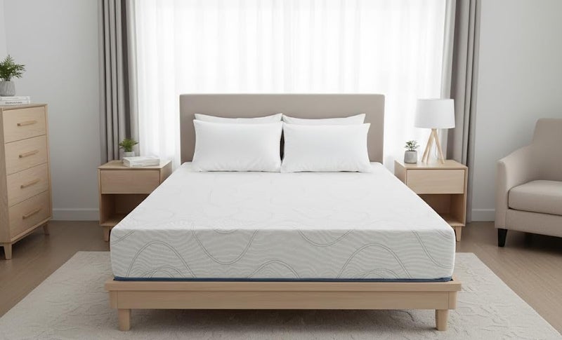BEDZzzz Cloud Mattress in a Box | Hybrid Sleep System | Pocket Spring & HD Foam Technology | Advanced Spinal Support | Deep Pressure Relief | Motion Isolation | Anti-Allergenic Fabric | 5-Year Waranty - Image 1