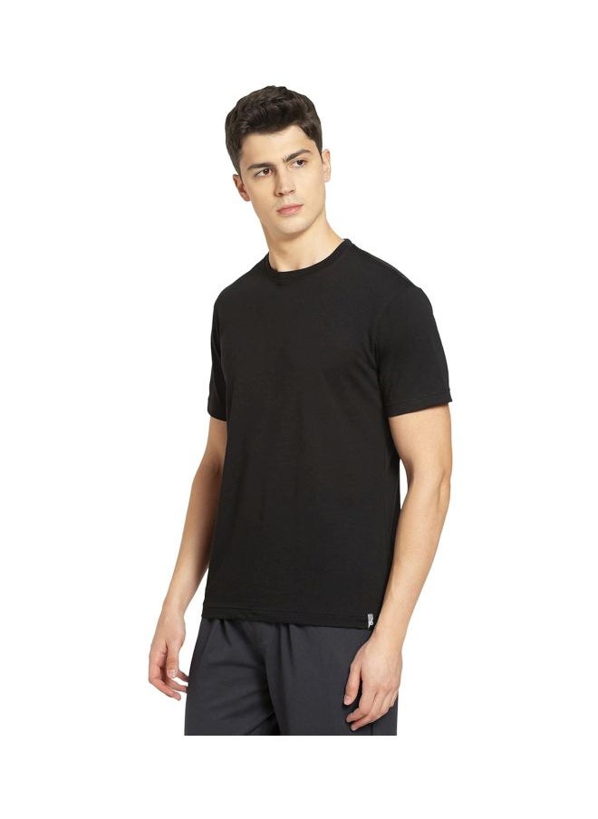 JOCKEY - Jockey 2714 Men Super Combed Cotton Rich Solid Round Neck Half Sleeve T Shirt - Image 1