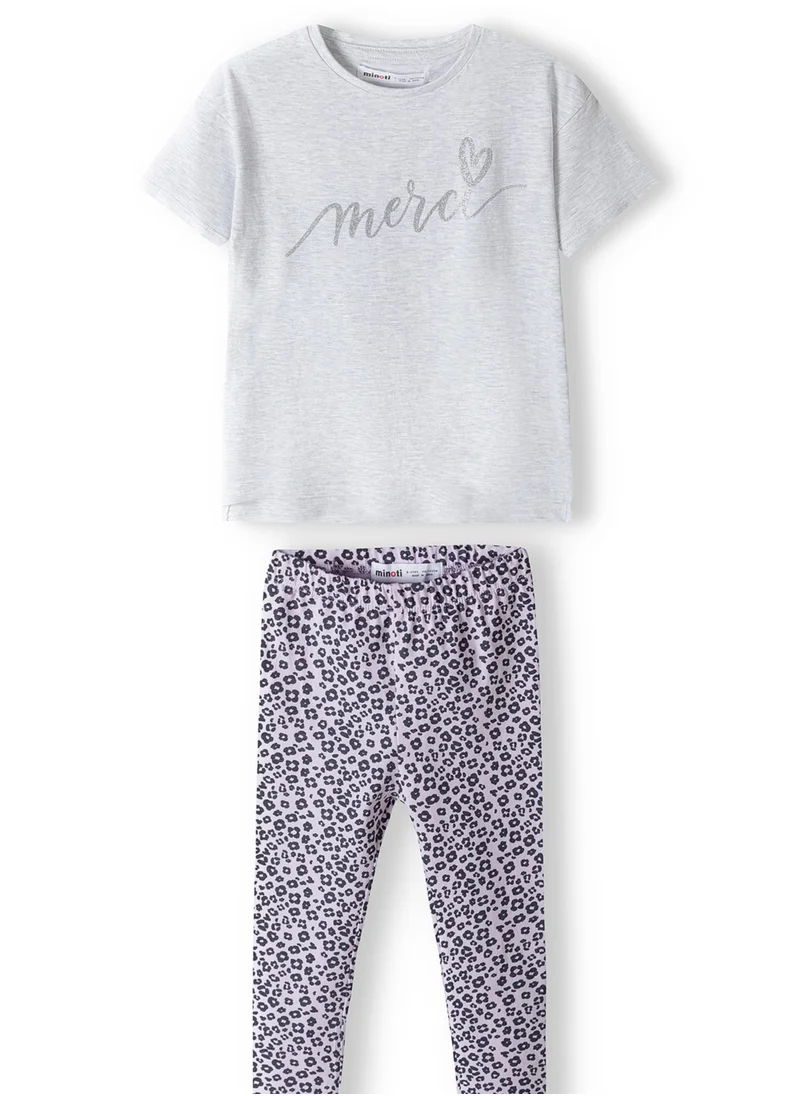 MINOTI Kids Girls T-Shirt And Legging Set