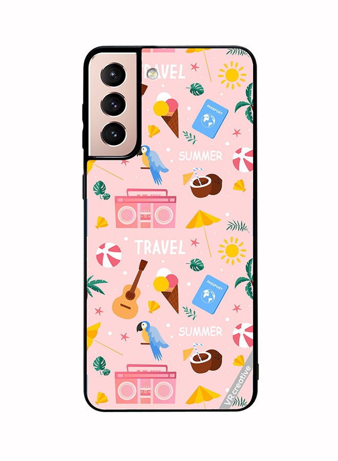 VR CREATIVE Protective Case Cover For Samsung Galaxy S21 5G Summer Season Pattern Design Multicolour - Image 1