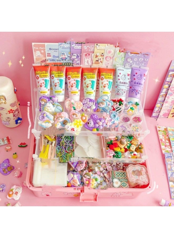 GGEROU Cream Glue Full Set Guka Cream 15G With Sticker Hair Clip DIY Self Decoration Goo Card Gel Cream Deco - Image 3