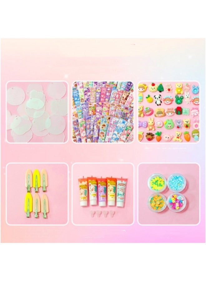 GGEROU Cream Glue Full Set Guka Cream 15G With Sticker Hair Clip DIY Self Decoration Goo Card Gel Cream Deco - Image 5