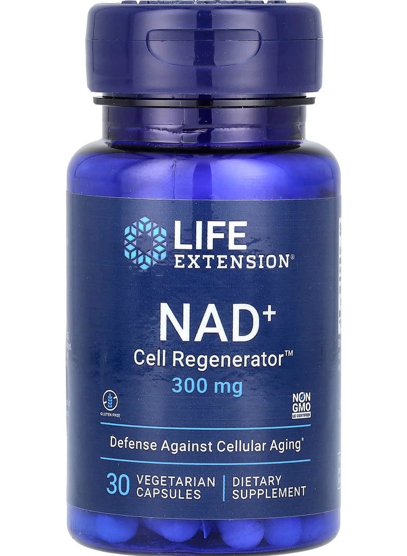 NAD + مجدد خلايا 300 ملغ 30 كبسولة نباتية