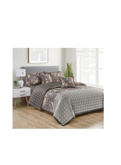 Comforter set for two people 6piece bedspread, polyester 240 by 220cm
