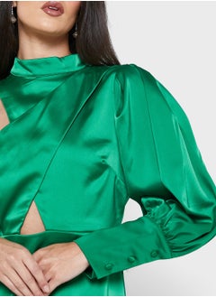 Chi-Chi London One Shoulder Cut Out Detail Dress  - Image 3