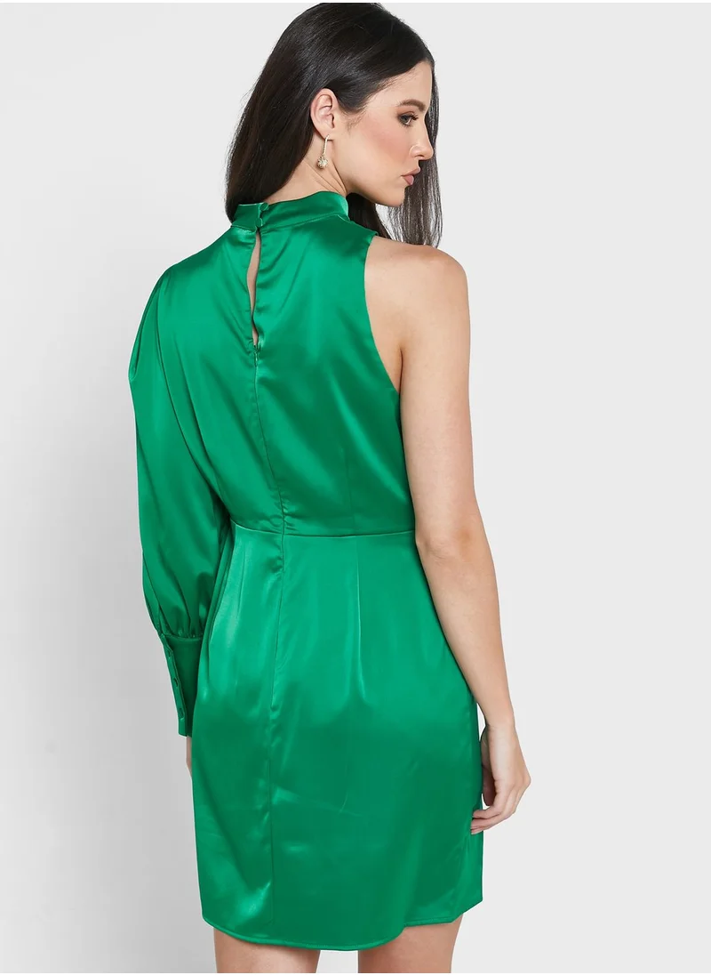 Chi-Chi London One Shoulder Cut Out Detail Dress