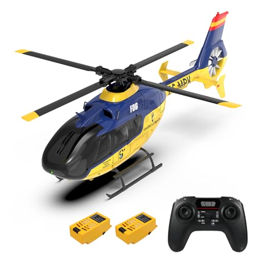 Hylukon F06 Remote Control Helicopter 6Axis Gyro RC Helicopter with Brushless Motors Altitude Hold Optical Flow Positioning Function and LED Lights 24GHz Mini Aircraft Toy for Teens Adults - Image 1