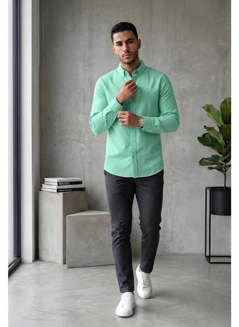 Hikes Men’s Premium Cotton Shirt – Soft Breathable Fabric, Classic Slim Fit Casual & Formal Wear - Image 2