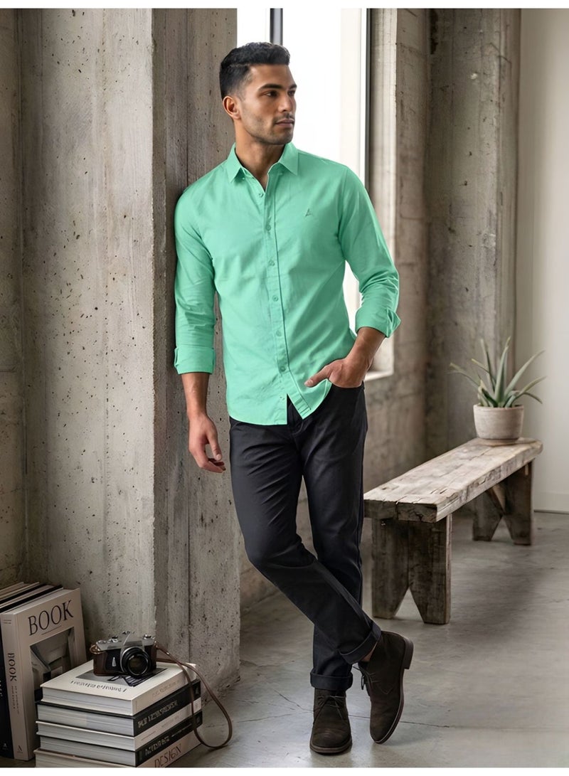 Hikes Men’s Premium Cotton Shirt – Soft Breathable Fabric, Classic Slim Fit Casual & Formal Wear - Image 3