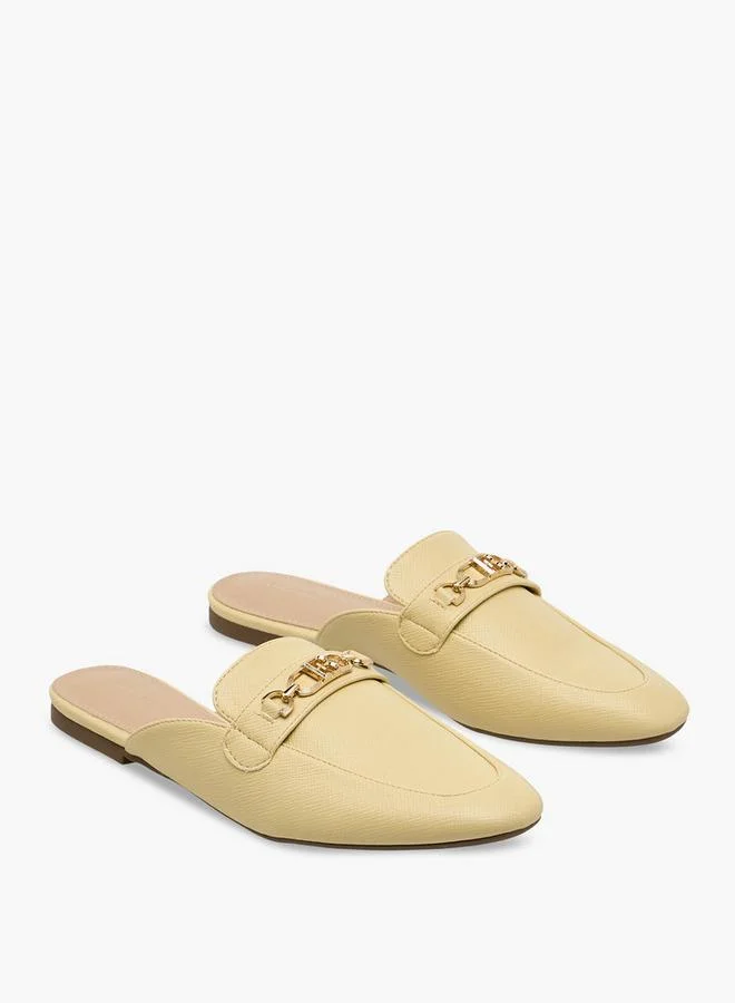 Women Metal Accent Mules