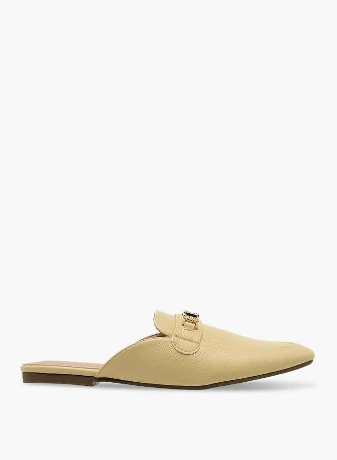 Women Metal Accent Mules