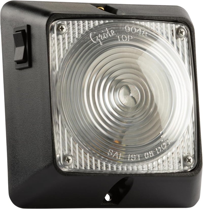 Grote 61221 Clear Square Dome Light with Switch - Image 1