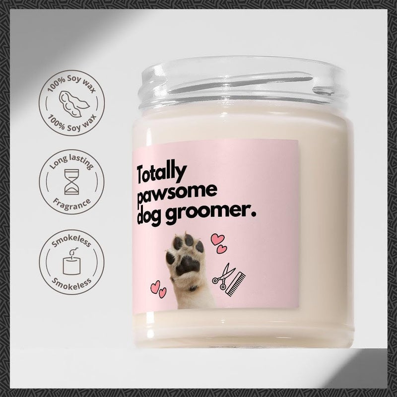 Makester Dog Groomer Gifts - Luxury Soy Wax Candle - Vanilla, Jasmine, Sugared Almond - Makester - Image 2