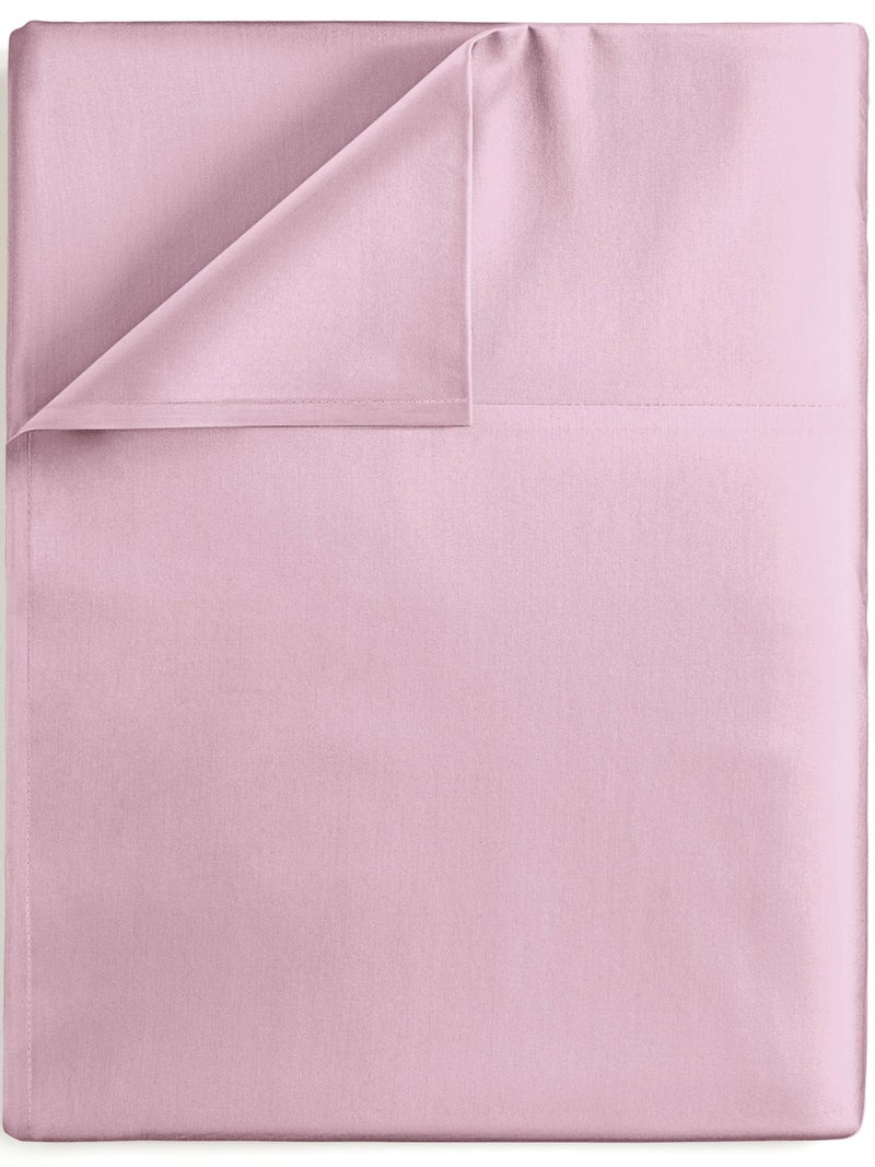 CGK Unlimited Twin XL Size Flat Sheet  Hotel Quality Top Flat Bed Sheet Only  UltraSoft Comfy Breathable  Cooling  Fade  Wrinkle Free  EasyCare Stain  Shrink Resistant Bedding  OekoTex  Light Pink 