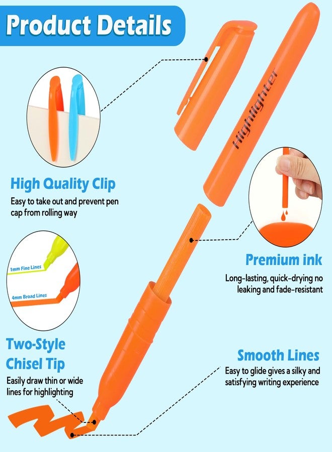 KIZZYEA 168 Pack Highlighters in 6 Assorted Colors, Chisel Tip Dry-Quickly Highlighters Bulk, No Bleed Highlighter Markers for Adult Kids, Office Classroom Must Have, School Supplies for Teachers - Image 4