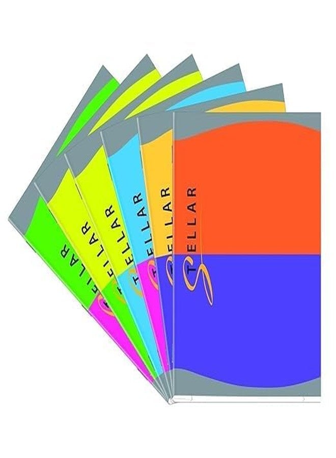 دفتر ملاحظات NS Bright بحجم A4 - مسطر بخط واحد (29 × 21 سم) | دفاتر مسطرة للكتابة | دفتر ملاحظات للطلاب | مجموعة من 3 دفاتر مع 5 أقلام حبر جاف مجانية للكتابة السلسة (300 صفحة) - Image 4