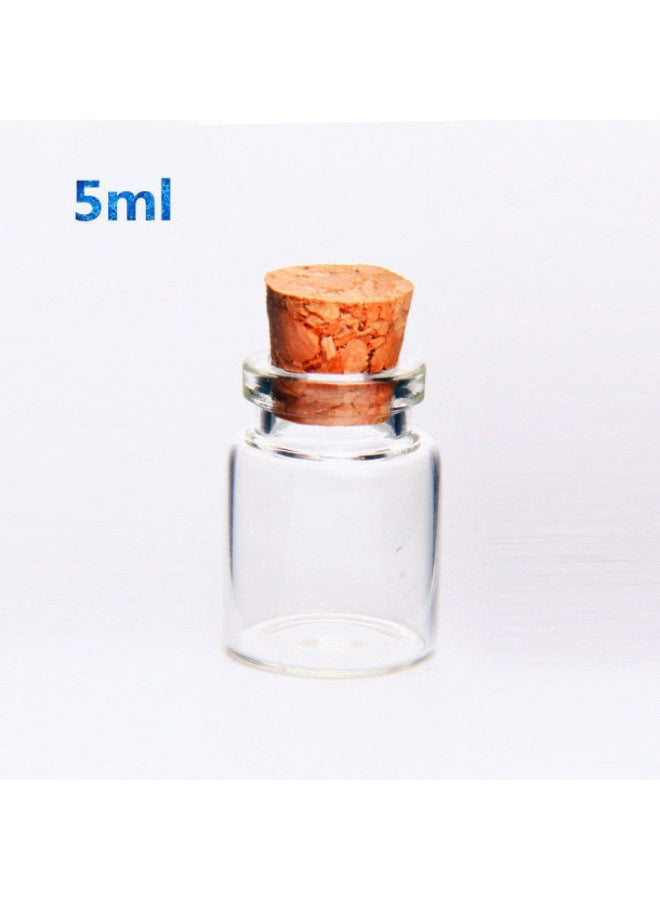Fetal Hair Preservation Bottle Umbilical Cord Hair Deciduous Teeth Baby Souvenir Diy Glass Sealed Cork Empty Generation Manufacturers-Color:5ML  - Image 1