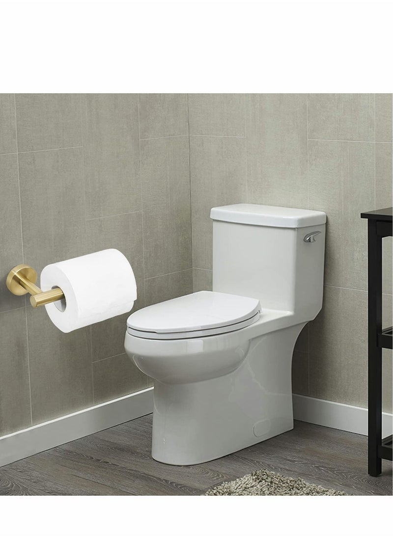 SYOSI - Restroom Fixtures Brushed Gold Toilet Paper Holder, Bathroom, Wall Mount Durable SUS304 Stainless Steel, Modern Style, Toilet Paper Holder Modern Style, for Hotel Kitchen - Image 1