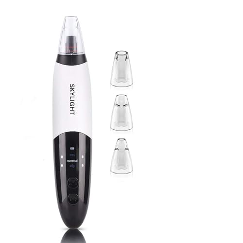 SKYLIGHT Blackhead Remover Vacuum Electric Pore Cleaner for Whitehead Removal Tool, Acne Deep Face Machine, USB Rechargeable Derma Adjustable Suction & Interchangeable Heads Facial Device Men Women - Image 1