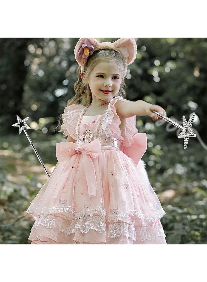 2 PCS Star Wand, 13 Inches Silver Fairy Princess Angel Wand Sticks for Girls Costume Birthday Party Wedding Cosplay-Fairy for Children Over 36 Months of Age - Image 4